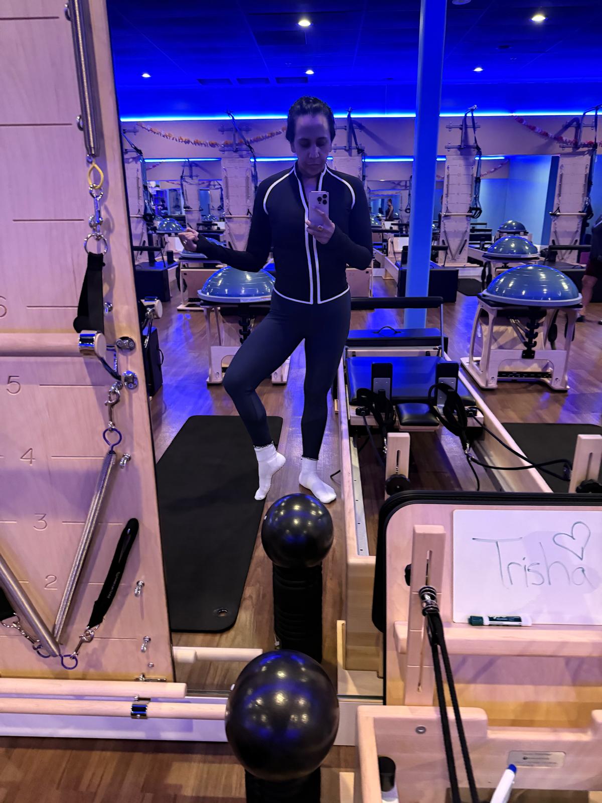 Trisha in her Pilates studio